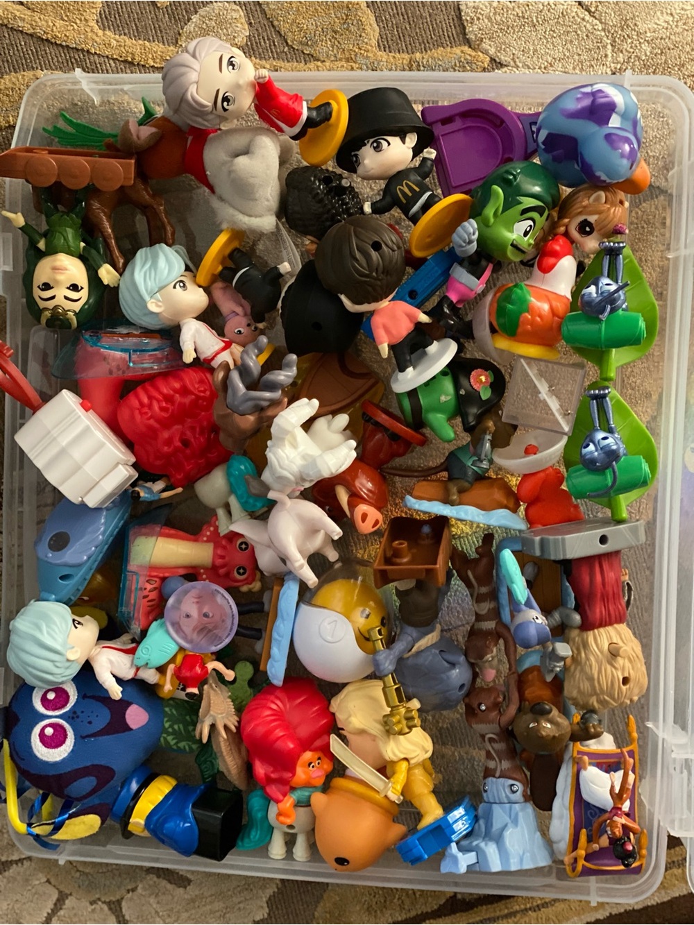 Kids Collectible Toy Figures Mix - Assortment, Some McDonald's happy meal toys